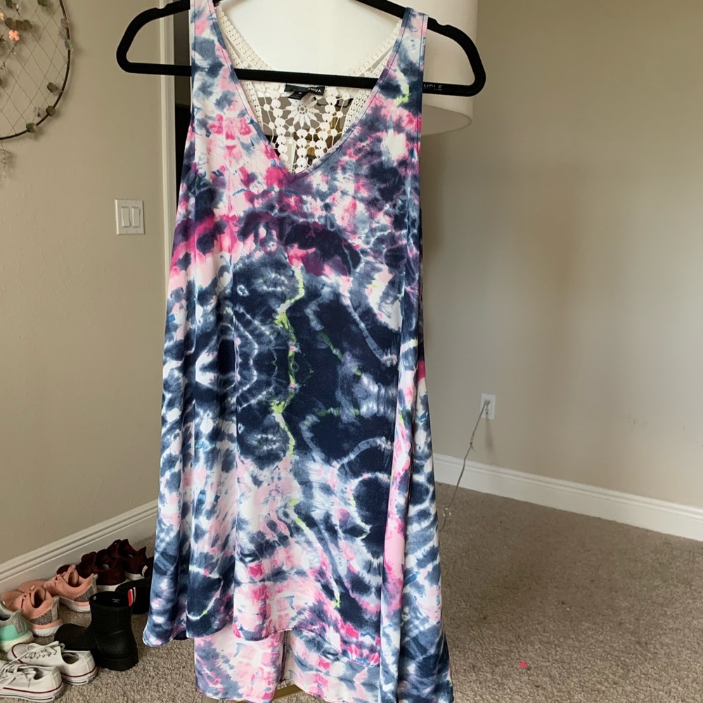 AQUA Brand Cloth and Fashion tie-dye dress